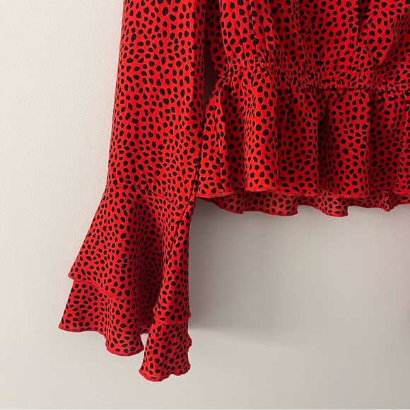 NWT Nasty Gal Ride The Wild Wind Cheetah Top Size 6 - Picture 4 of 10